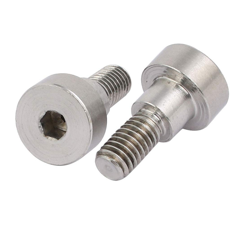 uxcell 304 Stainless Steel Hex Socket Shoulder Bolt 8mm Shoulder Dia 6mm Shoulder Length M6 Thread 5pcs 8mm x 6mm 5