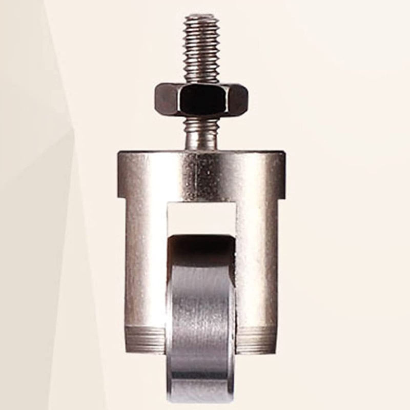 NUEAYMS Roller Contact Point for Dial Gauge 10mm Diameter Wheel M2.5 Thread Dial Gauge Accessories Stainless Steel Dial Metric Dial Contact Point Dial Holder 1/4 Dial