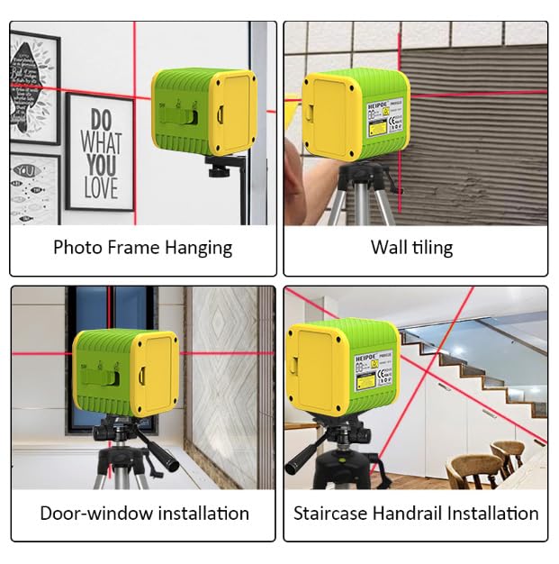 Red beam 2 linse laser level corss line self-leveling laser tool with Target board, mini bracket
