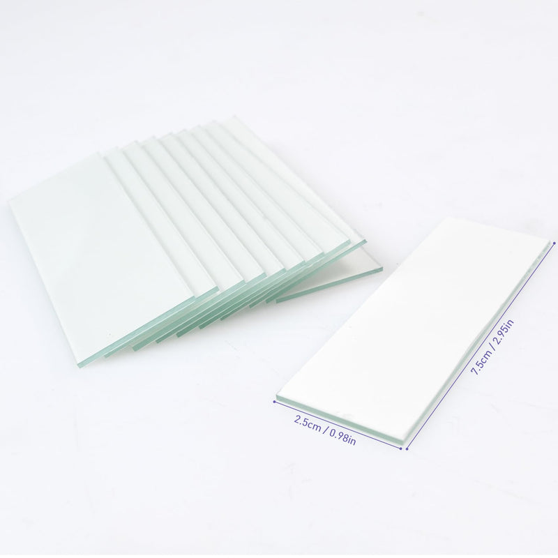 Glass TLC Plate, Glass Backed TLC Silica Gel Plate for Thin Layer Chromatography Applications - Silica Gel 60 GF254 2.5 x 7.5cm（80/Box）