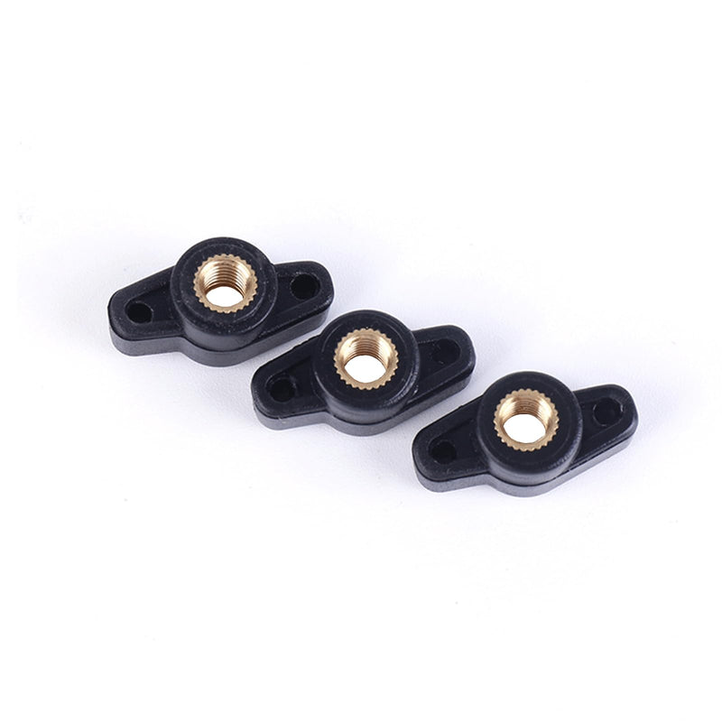 10PCS 1/4"Wing Knobs Through Hole T Knobs Hand Screw Nut T-Plastic Handle Nut,Thumb Screw Threaded Knobs for T Track Accessories, Feather Boards, Woodworking Jigs and Fixtures,1/4-20 Threaded Knob