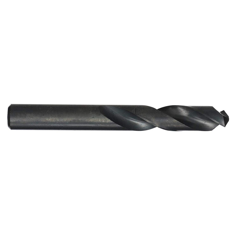 Drill America 3/8" High Speed Steel Left Hand Split Point Stub Drill Bit (Pack of 6), DWDSTLH Series 3/8 in