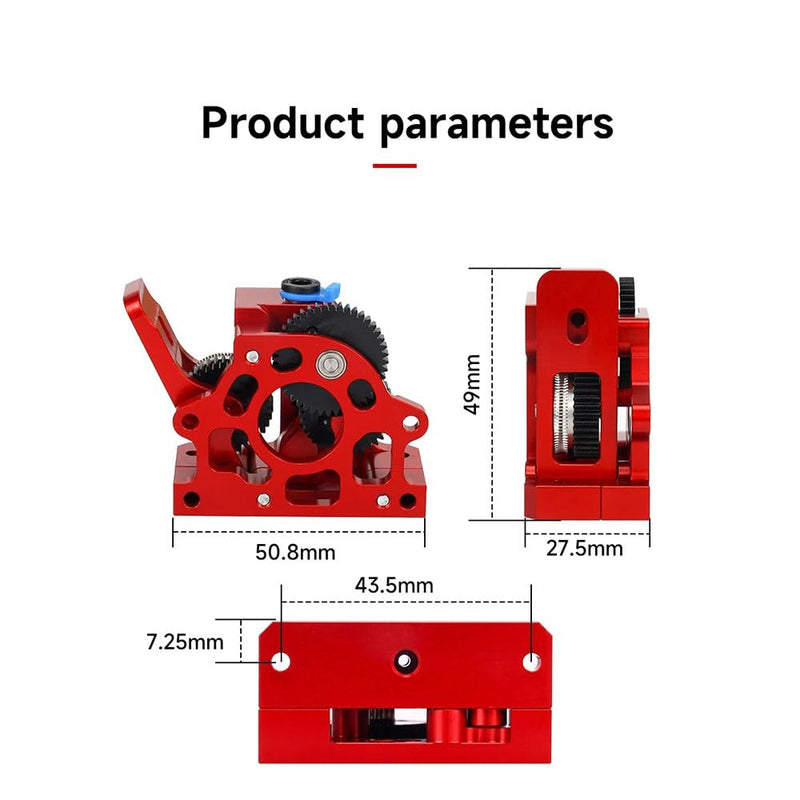 Ender3 Extruder for Ender3/ Ender3 V2/CR10/ CR10S 3D Printer Extruder HGX-LITE Reduction Gear Motor Ender3 V2 Direct Drive Upgrade Kit