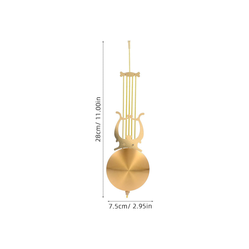 Quartz Clock Pendulum Replacement for Wall Clock Movement Metal Pendulum Part for DIY Repair Home and Office Wall Accessories 11 Inch Durable