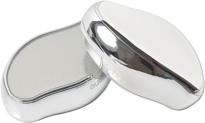 Heel Exfoliating Nano Glass Foot File Exfoliating -G.Liane Crystal Glass Heel File Foot Care Tool for Exfoliating Files Wet and Dry Unisex (Silver) - NewNest Australia