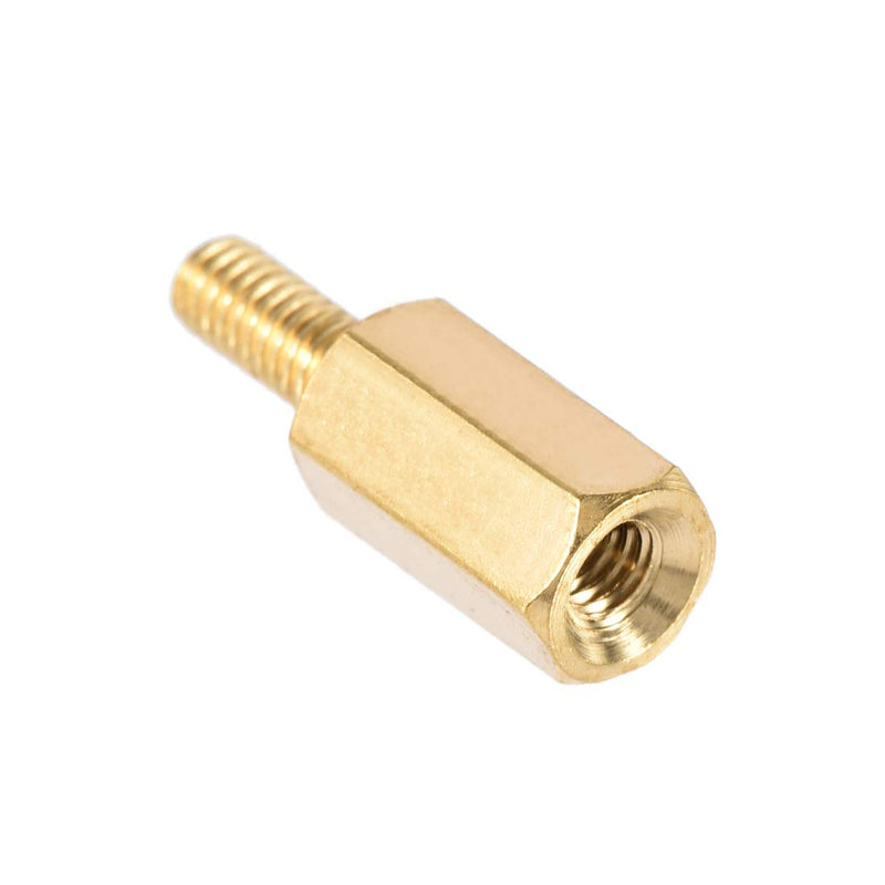 uxcell M2.5x10mm+6mm Male-Female Brass Hex PCB Motherboard Spacer Standoff for FPV Drone Quadcopter, Computer & Circuit Board 50pcs