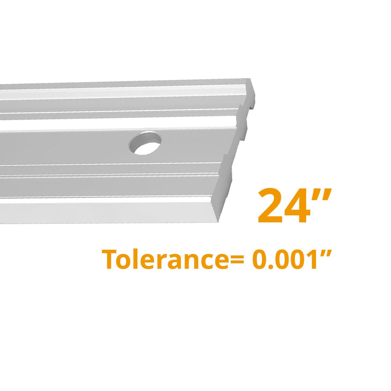 POWERTEC 24 Inch Machinist Aluminum Straight Edges, with .001'' Tolerance for Checking Surface Warp, Marking/Scribing Lines - Used w/Feeler Gauges for Automotive Repairs, Cylinder Head Checks (71227) 24''