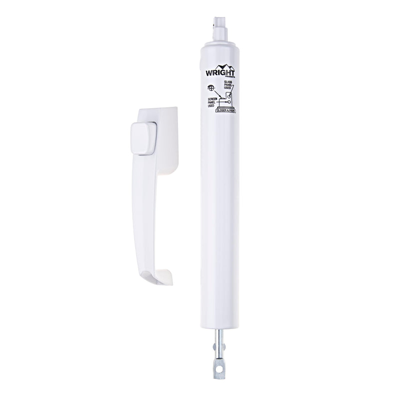 Wright Products VLANWH Lanai Corrosion Resistant Storm and Screen Door Hardware Kit, White