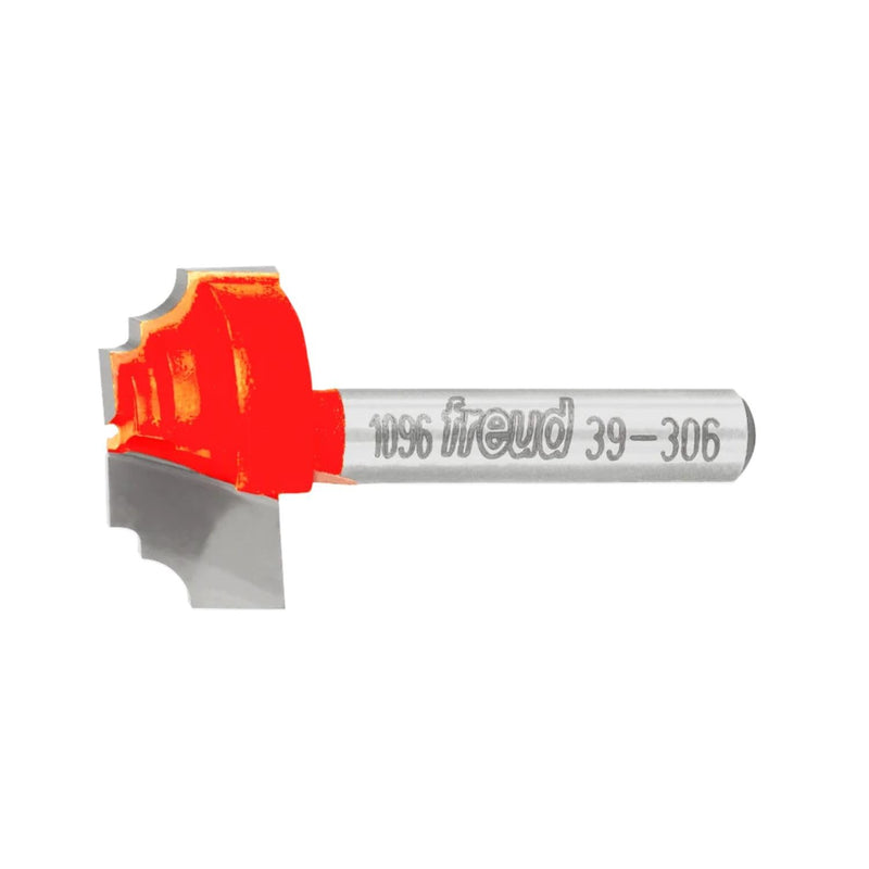 Freud Classical Beading Router Bit with Perma-Shield Coating for Maximum Precision - Ideal for Trim & Molding, 1/8" Radius, 1/4" Shank, 2 Cutters - 39-306
