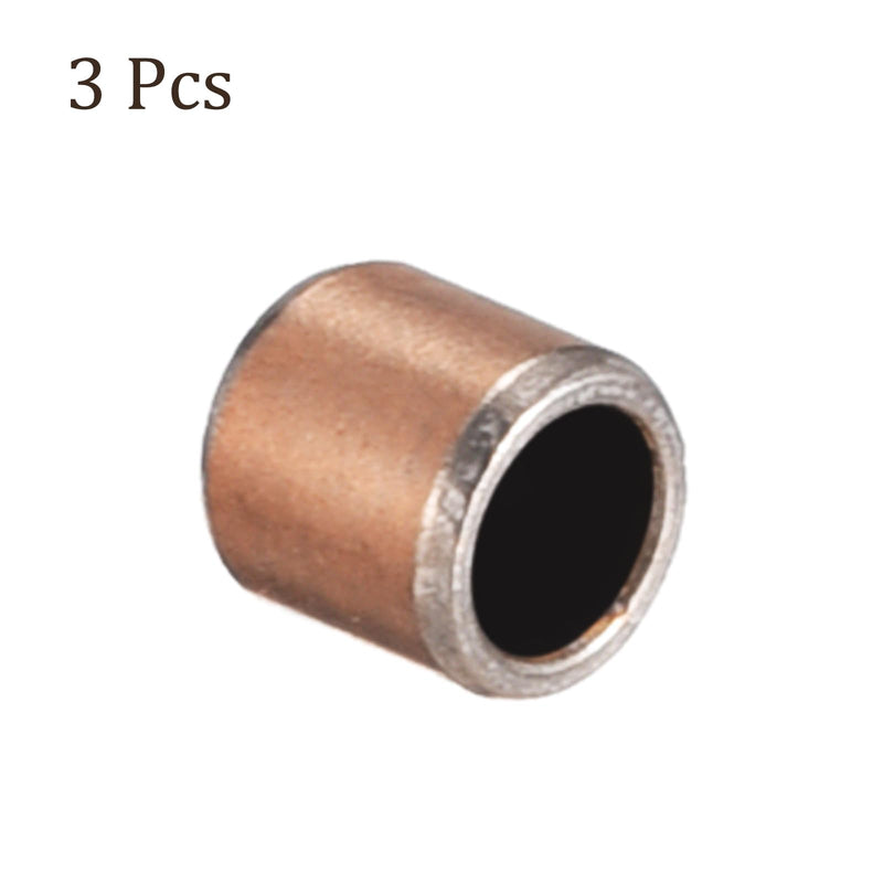 3pcs 0406 Sleeve Bearings - [4mm Bore Dia x 6mm OD x 6mm Length] Wrapped Oilless Bushings for Sliding Movements of Machinery Use 4mm x 6mm x 6mm 3