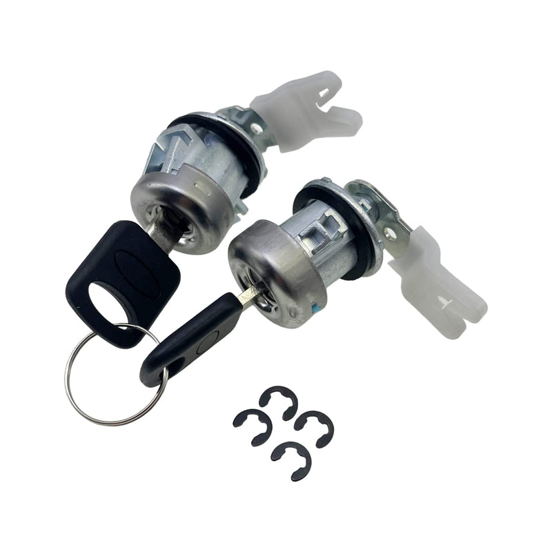 Door Lock Cylinder & Key Set 7C3Z1521990A Compatible with F-150 1996-1909 F-250 1997-1909 F-350 Explorer Expedition Navigator Front Doors