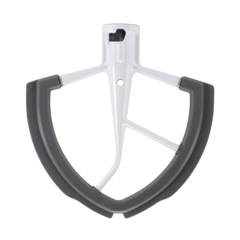 Flex Edge Beater for Kitchen Aid Mixer 6 Quart Bowl-Lift Stand Mixer Bowls, 6 QT Flat Edge Beater with Flexible Silicone Edges Bowl Scraper