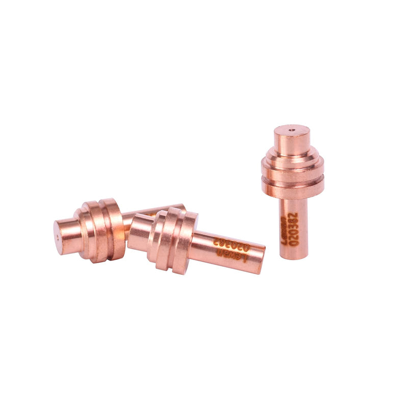 10Pcs 020382 Electrodes & 10Pcs 120504 Nozzle Tips Fit for Hypertherm PMX 350 380 Cutter 020382-120504