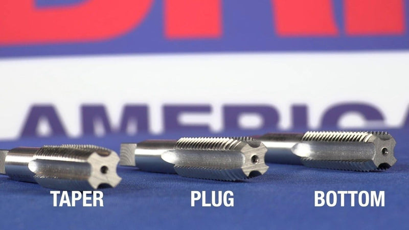 Drill America - DWT60780 3/8"-24 UNF High Speed Steel Left 4 Flute Plug Tap, (Pack of 1) Plug, Left Hand