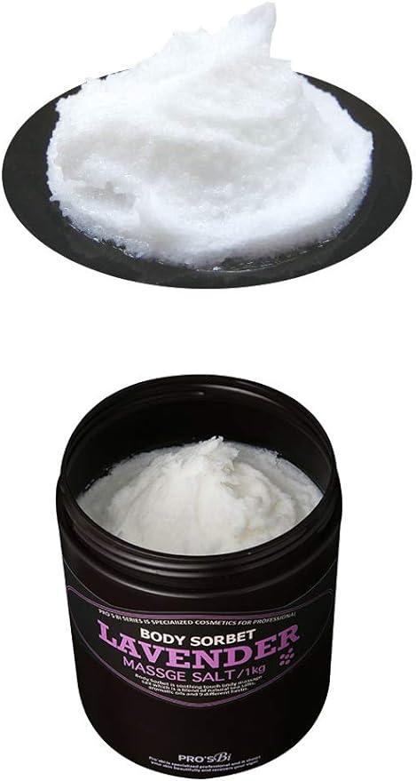 Prozubi Body Sorbet Lavender 2.2 lbs (1 kg), Massage Salt, Body Scrub, Body Salt, Salt Soap, Salt Scrub, Bath Salt, Body Massage, Commercial Use, Body Salt, Salt Massage - NewNest Australia