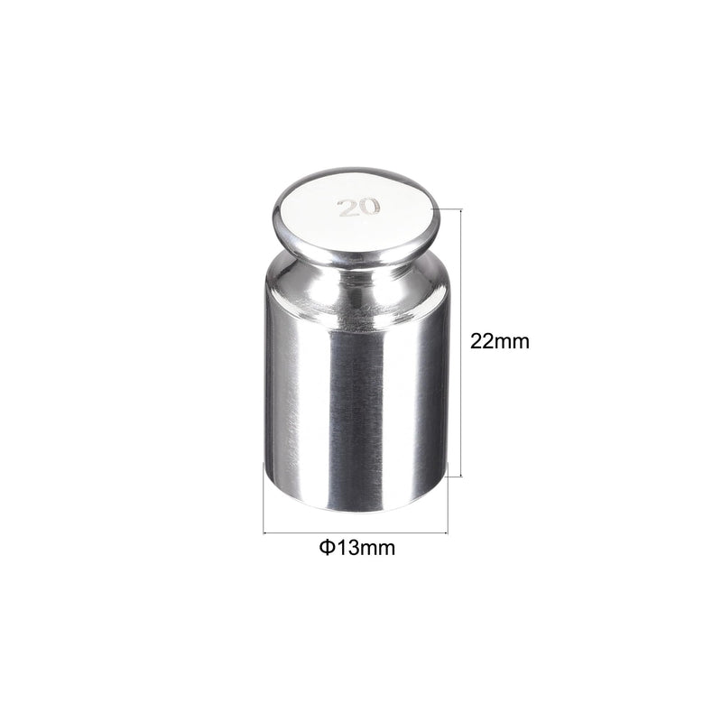 uxcell Gram Calibration Weight 20g F1 Precision Stainless Steel for Digital Balance Scale