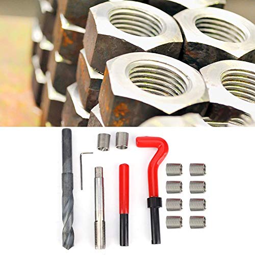 15 Pcs Stainless Steel M14x1.5 Thread Inserts Female Thread Repairing Assortment Kit