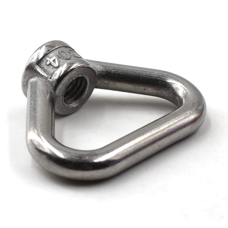 M8 Lifting Eye Nut Ring Triangle Shape Thread Eye Nut 304 Stainless Steel Nut Pack of 4 M8