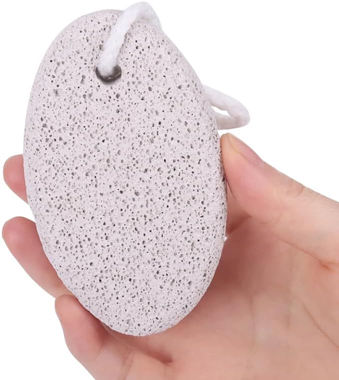 Natural Pumice Stone for Feet Heel Exfoliating Bath Heel Foot Care Tool Natural Pumice Stone Volcanic Stone Foot Care Tool Heel Hanging Hanging Strap Included Washable Reusable Unisex - NewNest Australia