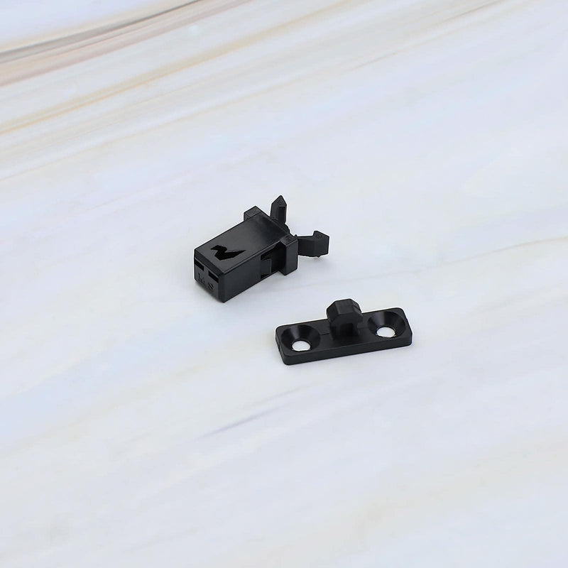 SING F LTD 10 Pairs of Touch Top Lid Bin Latch Lock Plastic Spare Repair Replacement Black Compatible with Brabantia 3 to 50 Litre