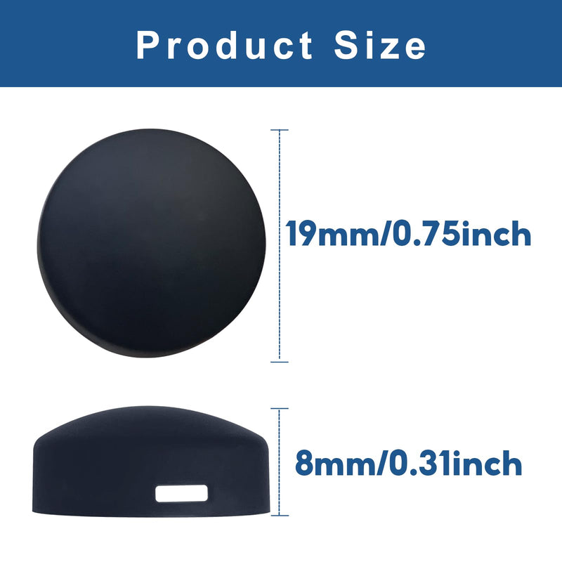 Doorbell Button Replacement, Doorbell Pro Buttons Replacement, Come with 4Pack Buttons / 2Pack Screws, Video Doorbell Buttons Compatible with Doorbell Pro Doorbell Elite, Repair Split Cracked Button BLACK