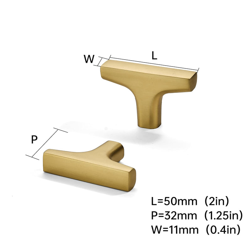 Knob Champagne Bronze Cabinet Pulls 10 Pack - Vintage Handles for Kitchen Cabinets, Cupboards, Drawers & Bathroom Hardware Knob