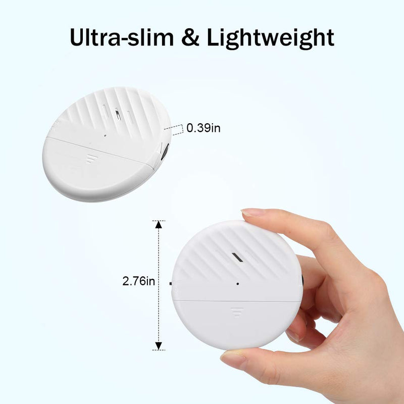 Wsdcam Glass Break Sensor Alarm 125dB Ultra-Slim Wireless Glass Break Detector Window Alarm Vibration Sensor for Home Window and Door Security (8) 8