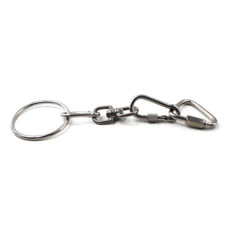 Flomore Delta Quick Link 304 Stainless Steel Triangle Quicklink Chain Connector Screw Lock Carabiner M4