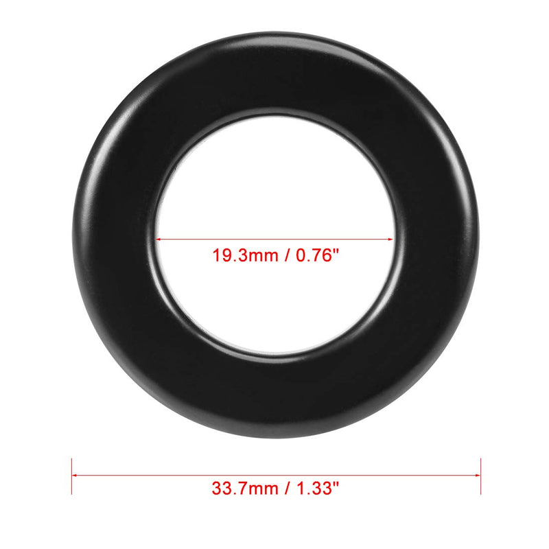 uxcell 10pcs 19.3 x 33.7 x 11.3mm Ferrite Toroid Ring Iron Powder Toroid Cores Black Gray