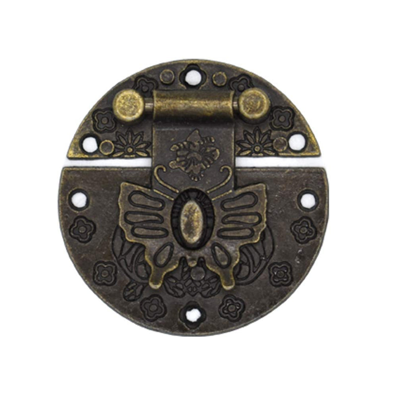 Jewelry Box Antique Lock Latch Hasp Hinges Handle Box Corner Protectors Kit for DIY Jewelry Box Bronze, Box not Included TSJ