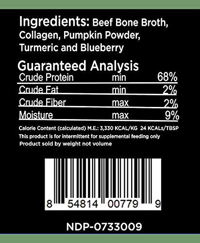 Nature's Diet Pet Original Bone Broth Protein Powder with Functional Benefits for Hip and Joint, Digestion, Skin and Coat (Hip & Joint, 6 oz = 60 Servings) Hip & Joint 6 Ounce (Pack of 1) - PawsPlanet Australia