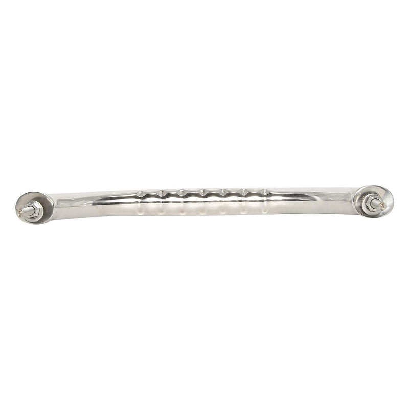 NovelBee 2pcs Boat Grab Handle,Polished Stainless Round Grab Handle Hand Rail with Finger Grip,Flange,Stud (Stud to Stud Distance:8-5/8”)