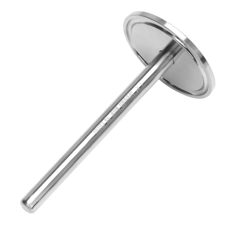 DERNORD 1.5 inch Tri Clamp Thermowell 304 for Beer Fermenter Homebrew Solar Heater Boiler, 100mm Length