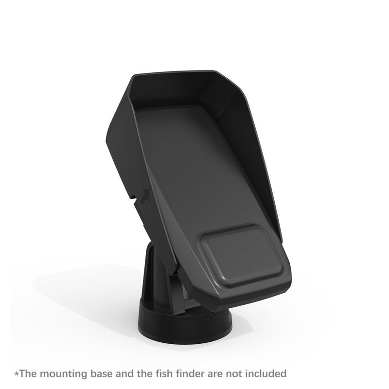Sun Visor and Protective Cover for Garmin Striker Vivid 4cv (010-02550-00) and Striker Plus 4 (010-01870-00), Black