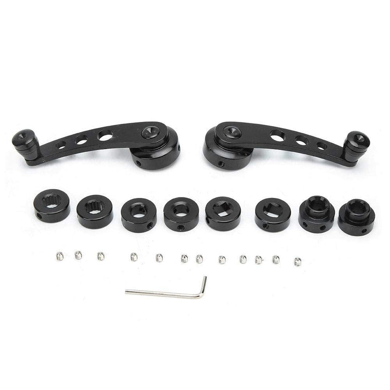 for yj Window Crank Window Crank Handle Kit,3in Black CNC Aluminum Alloy Window Winder Crank Fits for Chevy