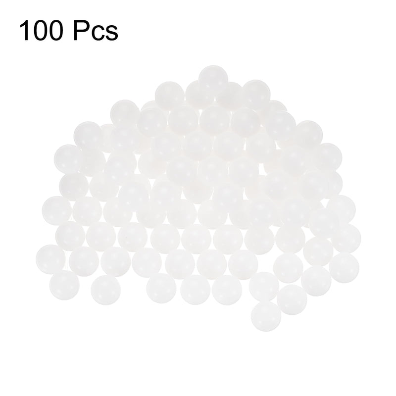 uxcell 100pcs POM Bearing Balls 8mm Solid Plastic Bearing Balls, Precision POM Balls