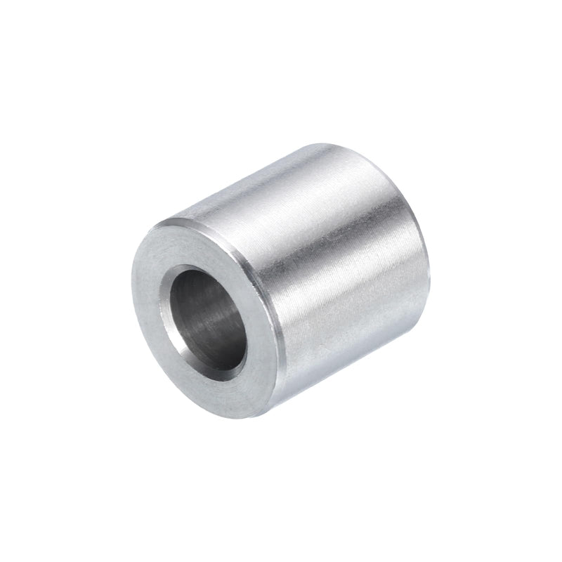 uxcell 10pcs Stainless Steel Spacer 1/4" Bore x 1/2" OD x 1/2" Length Screw Standoff Bushing Plain Finish Round Metal Spacer for 1/4 Screws Bolts and Rods 1/4" x 1/2" x 1/2"