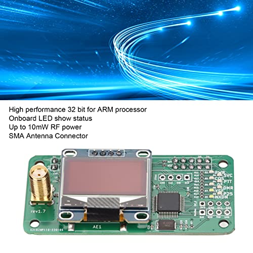 UHF VHF UV MMDVM Hotspot Module Kit SMA Interface LED Display Hotspot Board with Antenna