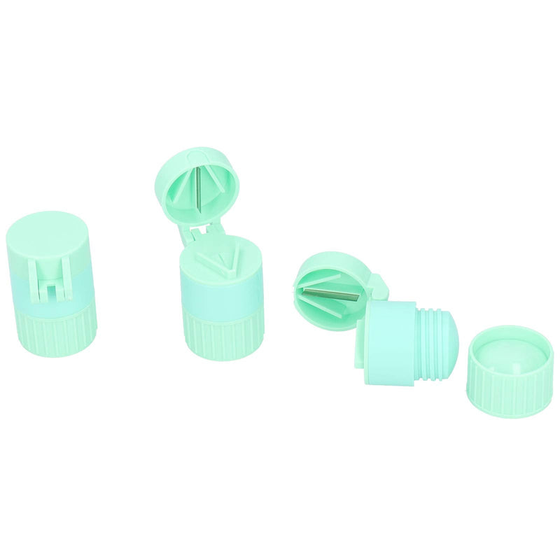 Pills Crusher with, Easily Grind Fine Powder, Tablet Subpackage for Easy Storage and Portability (Green) Green