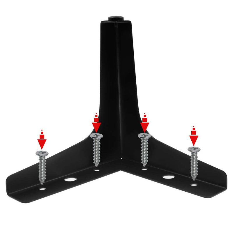 4pcs 6 Inch Furniture Legs, Modern Style Furniture Sofa Legs Metal Matte Black Triangle Feet for Table Cupboard Sofa Couch Chair 6" / 15cm, 4 Pcs