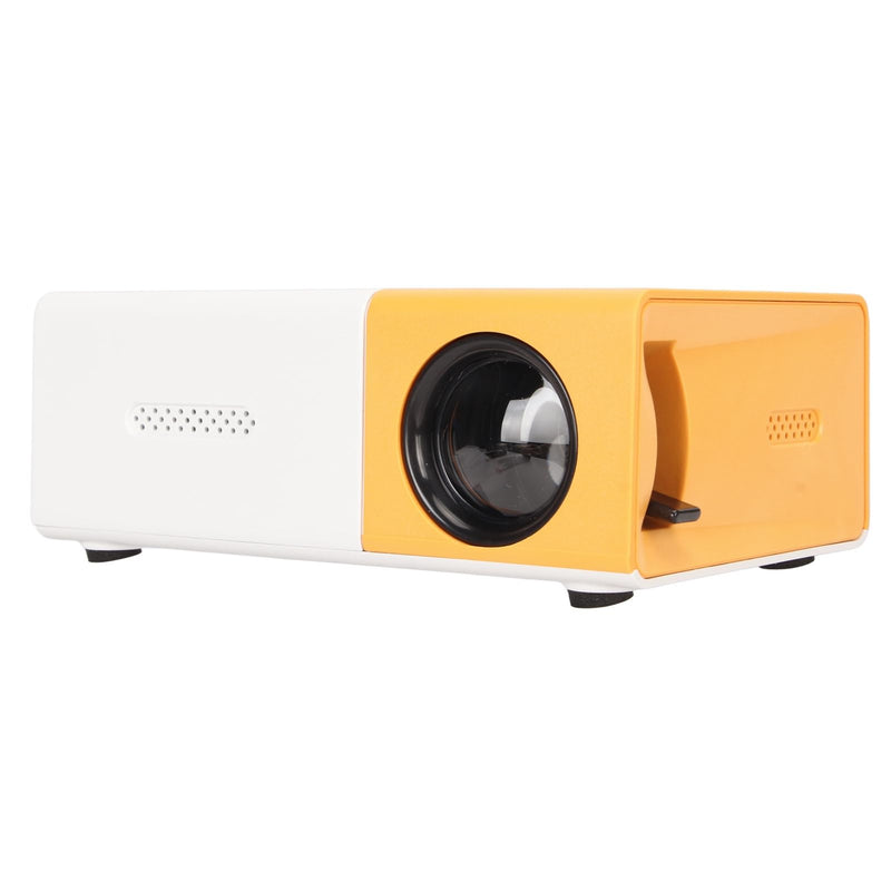 Mini Projector 1080P Support AV VGA HD USB Remote Control, Portable, Compact Size, Rich Interface, Up to 60in Projection Size, 800:1 Contrast Ratio