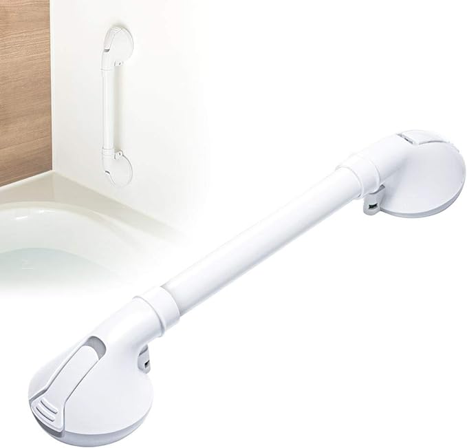 eSupply EEX-SUPA12B Bathroom Handrail, Strong Suction Cups, Bath Assistance, Nursing Care, Bathtub, Toilet, Handle, Fall Prevention, No Construction Required, 19.7 inches (50 cm) - NewNest Australia