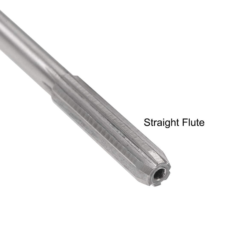 uxcell 5.9mm Chucking Reamer, HSS Cobalt M35 Lathe Machine Reamer D4 6 Straight Flutes, Round Shank Milling Cutting Tool, for Stainless Steel Alloy Copper Metal