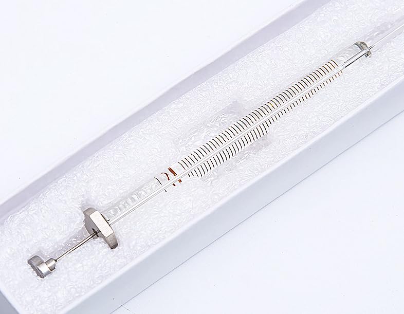 Glass Micro Syringe Lab Microliter Trace Injector With Sharp Needle Tip (1000ul) 1000ul