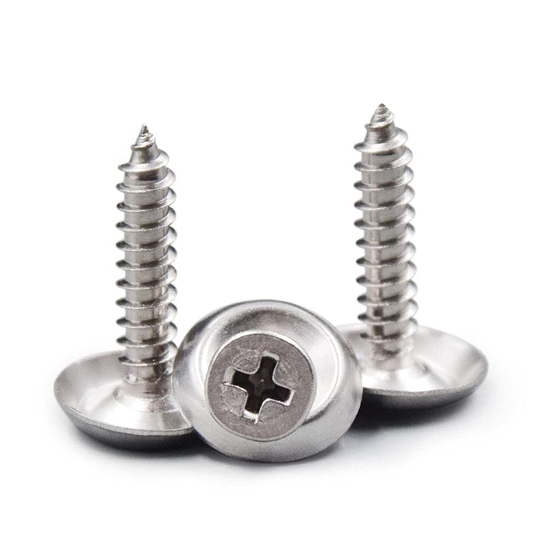 RLECS #8 Countersunk Washer 100PCS #8 304 Stainless Steel Countersunk Finish Cup Gasket Fasteners