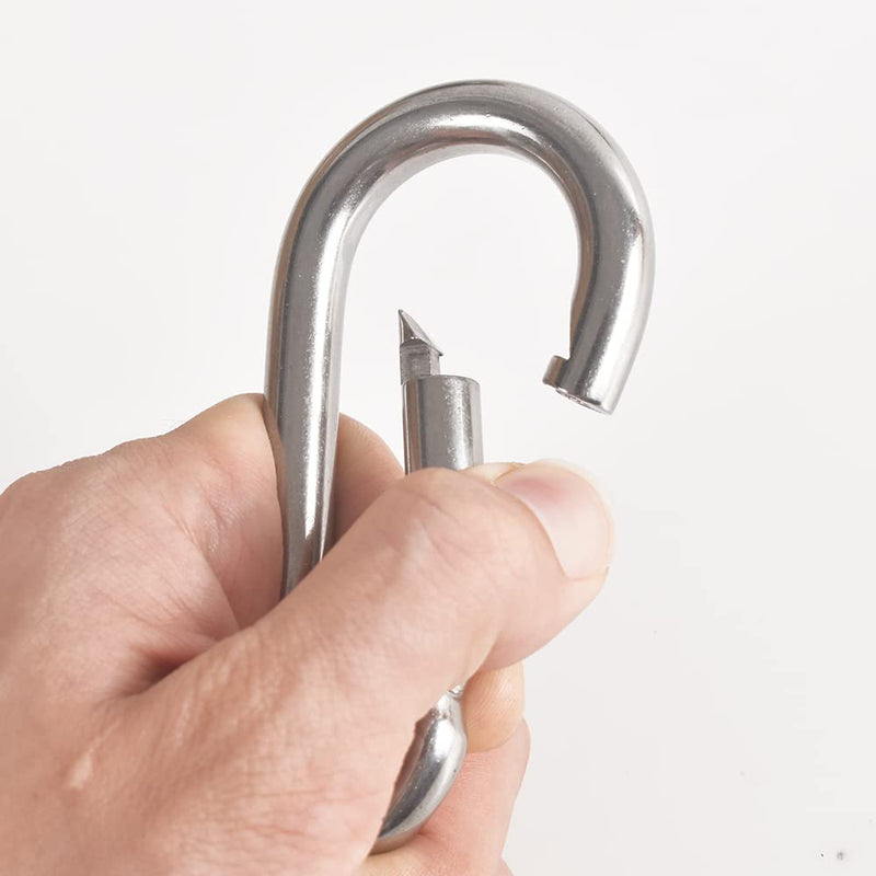 3.5" Heavy Duty Carabiners 700LB Weight Capacity, Spring Action Snap Hook Attachment, Anti-Rust for Hammocks, Swing Chairs, Gym Equipment, Camping Pack of 2