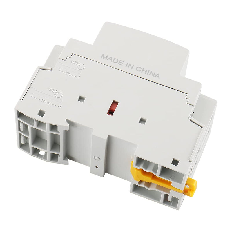 Baomain 110V AC 2-Pole Modular Contactor, 50A 2NC Normally Closed, DIN Rail Mount for HVAC, Motor, Pump & Lighting Control BCT-50/02, HC1-50/02-110VAC 50 Amp. 110 VAC(HC1)