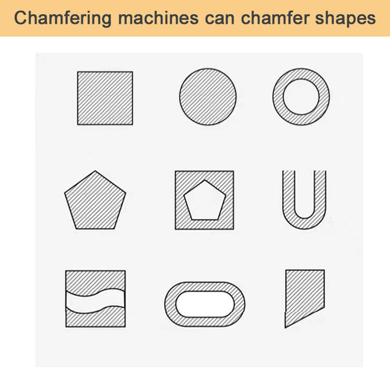 Weytoll Chamfer Tool, Pneumatic Chamfering Tool, Mini Chamfering Machine, Carpenter Chamfering Tool, Pneumatic Beveling Machine, Metal Wood Acrylic Deburring with 6pcs Blades and 4pcs Bearings