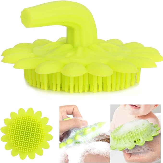 Baby Shampoo Brush, Convenient Thin Hair Baby Bath Brush for Baby Bathroom (Green) - NewNest Australia