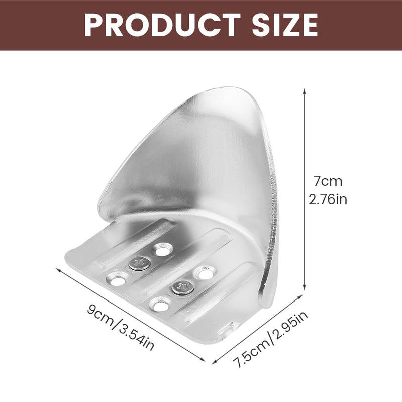 2 Pack Drywall Stilts Heel Bracket Replacement Kits, Stilt Heel Bracket Replacement Kit Aluminum Adjustable Part for Painting(Silver) Silver
